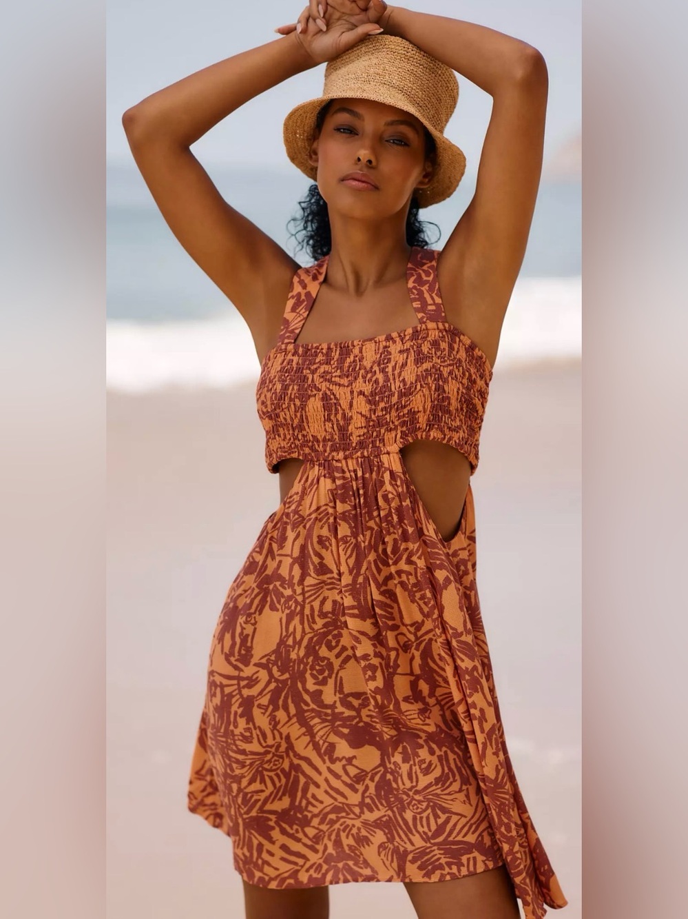 Anthropologie Piper Bandeau Cutout Summer Mini Dress
